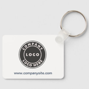 Business Logo and Website Employees Custom Keychain