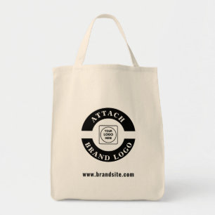 Business Logo and Website Promotional Branding Tote Bag
