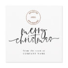 Business Logo Any Colour Merry Christmas Square