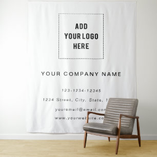 Business Logo Backdrop, Tradeshow Backdrop Tapestry