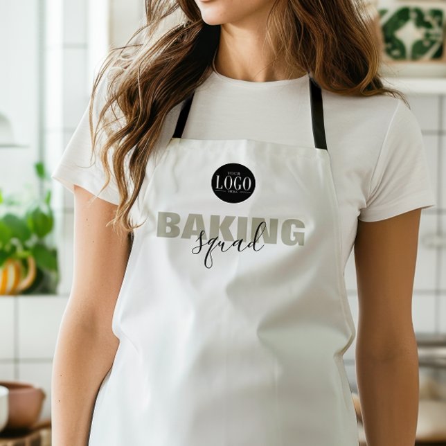 Business Logo Baking Squad Matching Group  Apron (Creator Uploaded)
