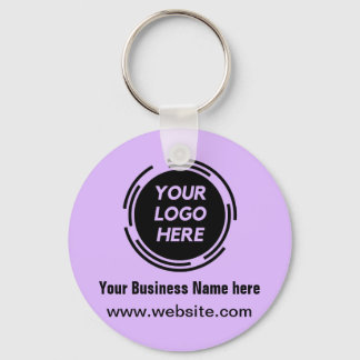 Business Logo Basic Employee Staff Keychain