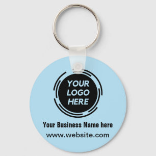 Business Logo Basic Employee Staff Keychain