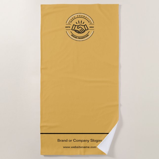 Business Logo | Beach Towel Minimalist Beach Towel (Front)