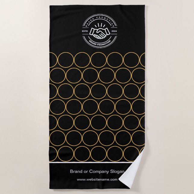 Business Logo | Beach Towel Minimalist Beach Towel (Front)