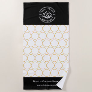 Business Logo   Beach Towel Minimalist Beach Towel