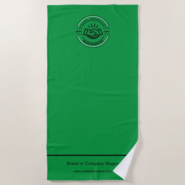 Business Logo | Beach Towel Minimalist Beach Towel (Front)