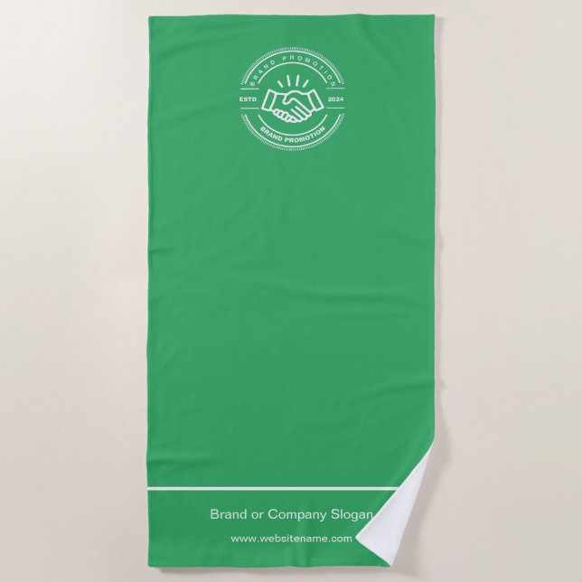 Business Logo | Beach Towel Minimalist Beach Towel (Front)