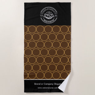 Business Logo Beach Towel Minimalist Beach Towel