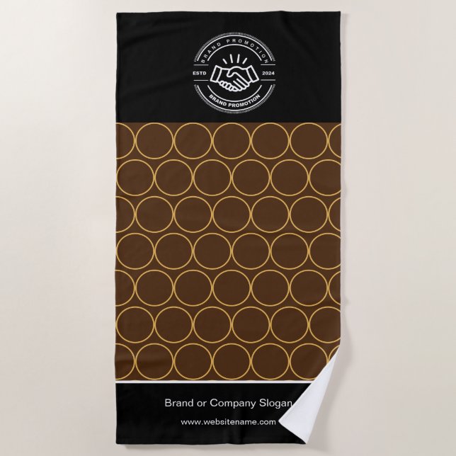 Business Logo | Beach Towel Minimalist Beach Towel (Front)