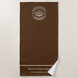 Business Logo   Beach Towel Minimalist Beach Towel