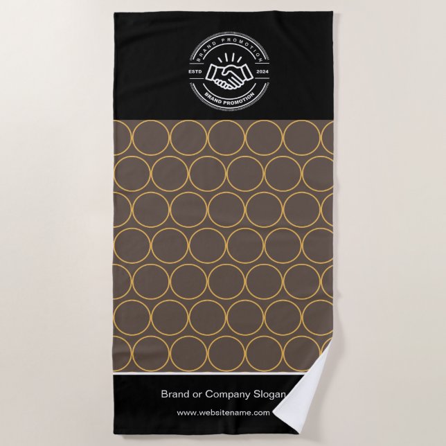 Business Logo | Beach Towel Minimalist Beach Towel (Front)