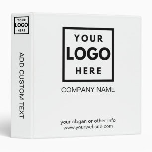 Business Logo Black and White Professional Minimal Binder