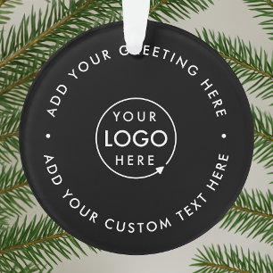Business Logo   Black Modern Minimalist Christmas
