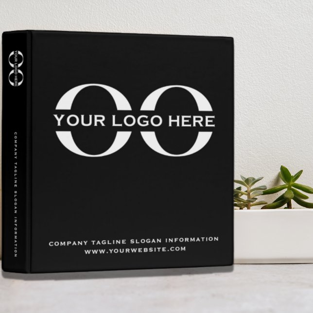 Business Logo Black White Professional Binder (Creator Uploaded)