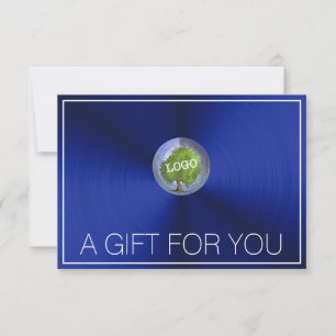 Business Logo Blue Gift Certificates