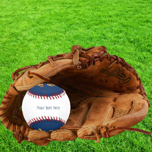 Business logo blue white text baseball