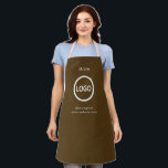Business Logo Blush Brown Employee Staff Name Apron<br><div class="desc">Business Logo Blush Brown Employee Staff Name
A simple blush Brown custom business template in a modern minimalist style which can be easily updated with your company logo and text.
business, logo, blush, Brown, employee, staff, name, server, company logo, Brown logo</div>