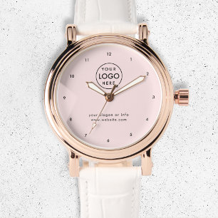 Business Logo   Blush Pink Modern Professional Watch