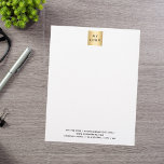 Business logo brand colour letterhead<br><div class="desc">Transparent background,  add your brand colour in the design tool.  Personalize and add your business,  company logo and contact information.  Black letters

Print on both sides,  but without logo on the back.</div>