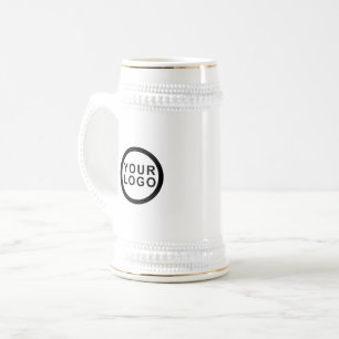 Business Logo Brand Stylish Beer Stein