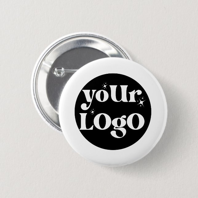 Business Logo Branded 2 Inch Round Button (Front & Back)