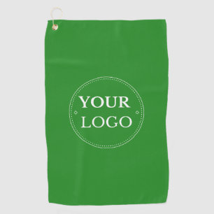 Business Logo Branded Forest Green Golf Towel