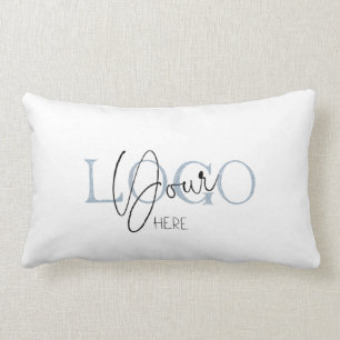 Business Logo Branded Promotional Your Logo Here Lumbar Pillow