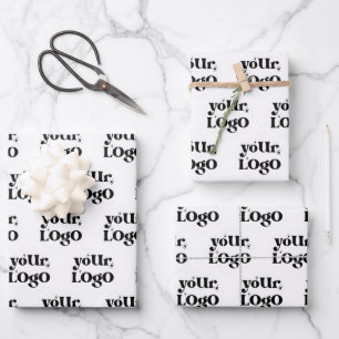 Business Logo Branded Wrapping Paper Sheet