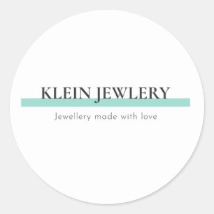 Business logo classic round sticker