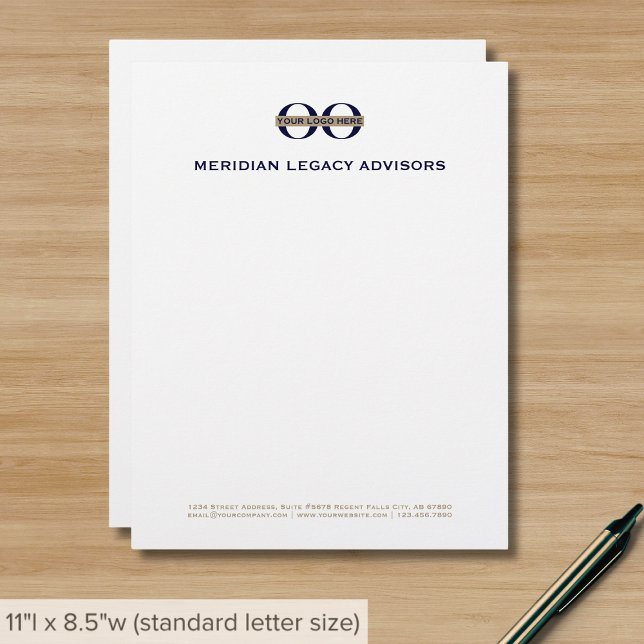 Business Logo Classic Typography Letterhead (Creator Uploaded)