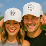 Business Logo Company Branded Employee Staff Trucker Hat<br><div class="desc">A simple custom business template in a modern minimalist style which can be easily updated with your company logo. If you need any help personalizing this product,  please contact me using the message button below and I will be happy to help.</div>