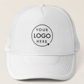 Business Logo Company Branded Employee Staff Trucker Hat (Front)