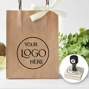 Business Logo Company Branded Modern Minimalist Rubber Stamp