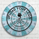 Business Logo Company Colours Dartboard<br><div class="desc">Elevate your game room or office with our custom dartboard featuring your circular logo. Our regulation-sized dartboard is perfect for corporations, small businesses, and companies looking for a unique and memorable addition to their space. Our customizable design allows you to incorporate your circular logo into the board's pattern, creating a...</div>