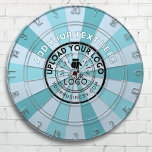 Business Logo Company Colours Dartboard<br><div class="desc">Elevate your game room or office with our custom dartboard featuring your circular logo. Our regulation-sized dartboard is perfect for corporations, small businesses, and companies looking for a unique and memorable addition to their space. Our customizable design allows you to incorporate your circular logo into the board's pattern, creating a...</div>