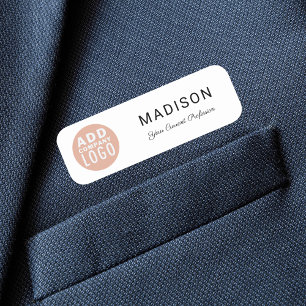 Business Logo Company Employee Name Tag