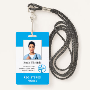 Business Logo Company Employee Photo ID Custom Badge