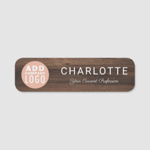 Business Logo Company Employees Magnetic Name Tag