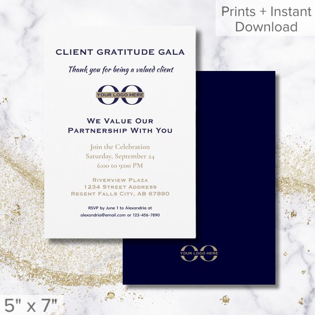 Business Logo Company Event Invitation (Creator Uploaded)