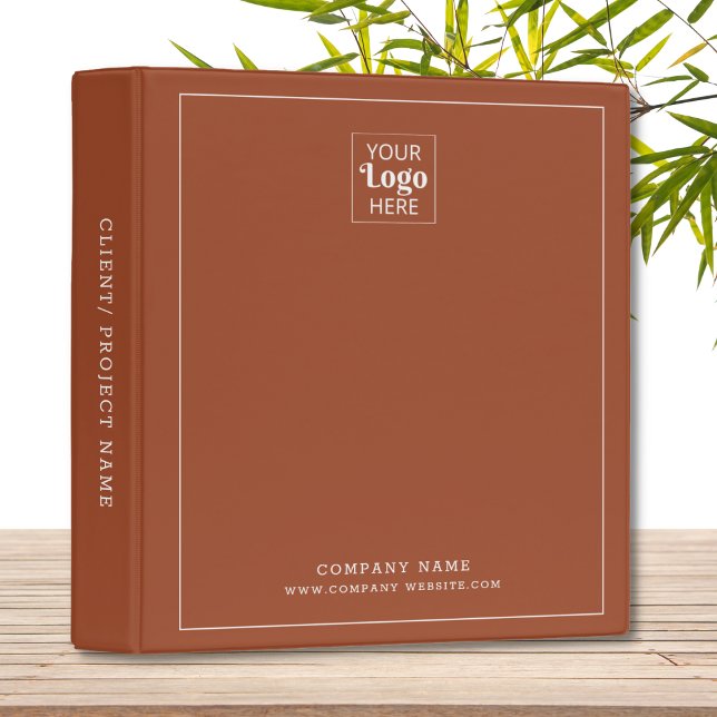 Business Logo Company Name Promo Brown   Binder (Creator Uploaded)