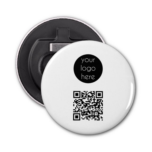 Business Logo Company Promotional QR Code Bottle Opener (Front)