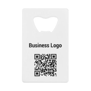 Business Logo Company Promotional QR Code Credit Card Bottle Opener
