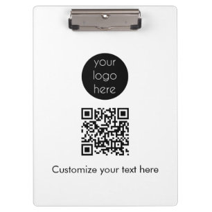 Business Logo Company Promotional QR Code Text Clipboard