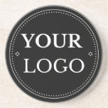 Business Logo Corporate Modern Coaster<br><div class="desc">Add your corporate logo to this simple modern coaster in a modern minimalist style. Perfect holiday promotional favour.  Easy to customize. Get yours today!</div>