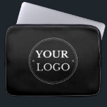 Business Logo Corporate Modern Minimalist  Laptop Sleeve<br><div class="desc">Personalize this laptop sleeve with your professional business logo. Brand and grow your business. Easy to customize.</div>