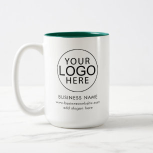 Business Logo Corporate Promotional Custom Two-Tone Coffee Mug