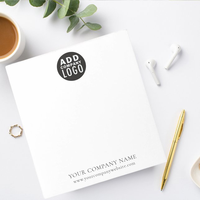 Business Logo Custom Branding Personalized Notepad (Creator Uploaded)