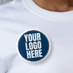 Business Logo Custom Company Photo 1 Inch Round Button<br><div class="desc">Business logo 2.25" button pin for brand advertising.  Represent your company with your own professional marketing materials.</div>