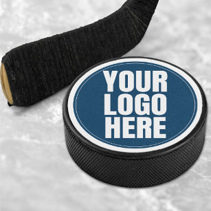 Business Logo Custom Company Photo Hockey Puck